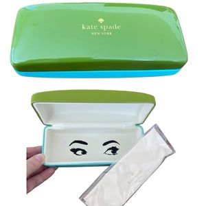 Kate Spade New York glasses case with dust cloth